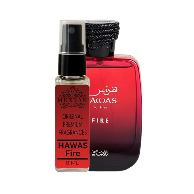 Hawasfire (8ML) | Decented From Original Bottle | Eau De Parfum For Men | Long Lasting Perfume | Luxury Scent (Hawasfire)