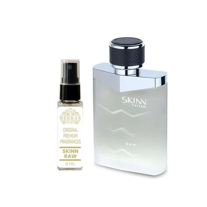 Skinn by Titan Raw (8 ML) Long Lasting EDP for Men | Decented From Original Bottle | Perfume for Men | Eau De Parfum for Men | Premium Fragrance | Grooming Essentials