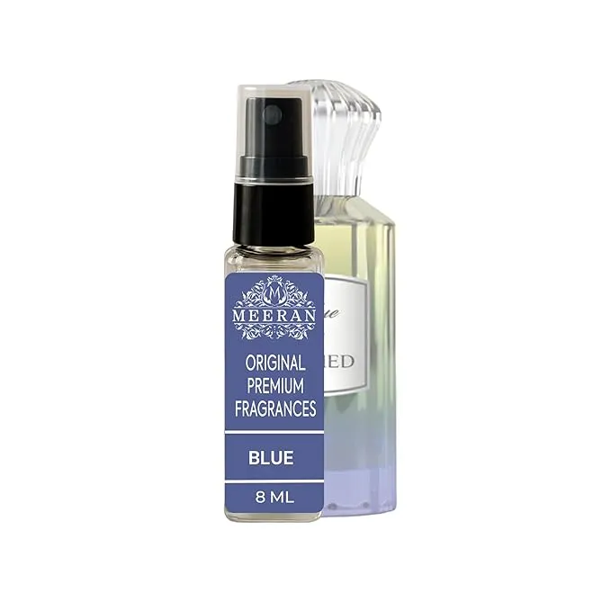 Ahmed al maghribi Blue By Ahmad (8ML) Lasting Unisex | Eau De Parfum | Decented From Original Bottle