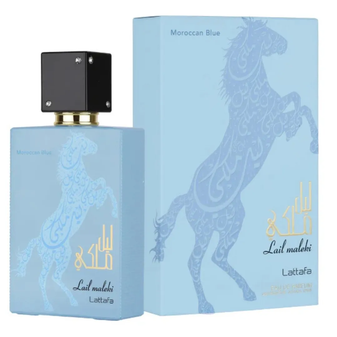  Lattafa Lail Maleki Moroccan Blue Eau De Parfum 100ml For Men