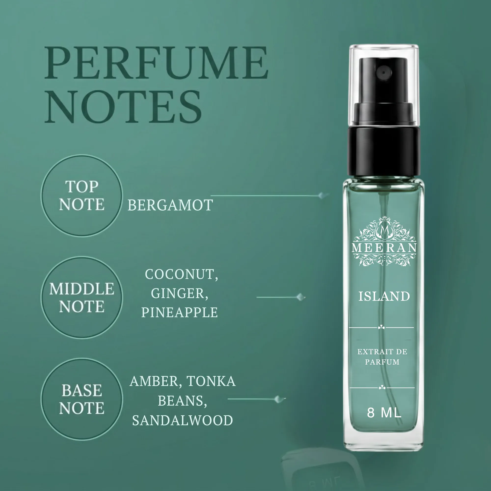  ISLAND | 8 ML | EXTRAIT DE PARFUM | Decented From Original Bottle |unisex