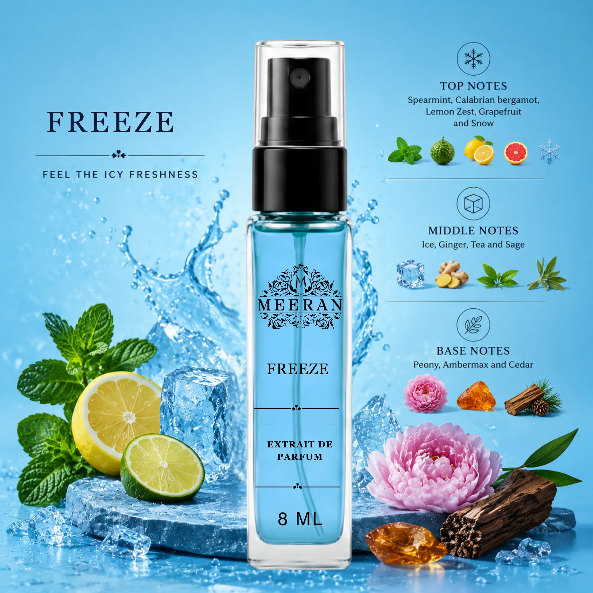  Riiffs Freeze 8ml Extrait De Parfum For Man & Woman