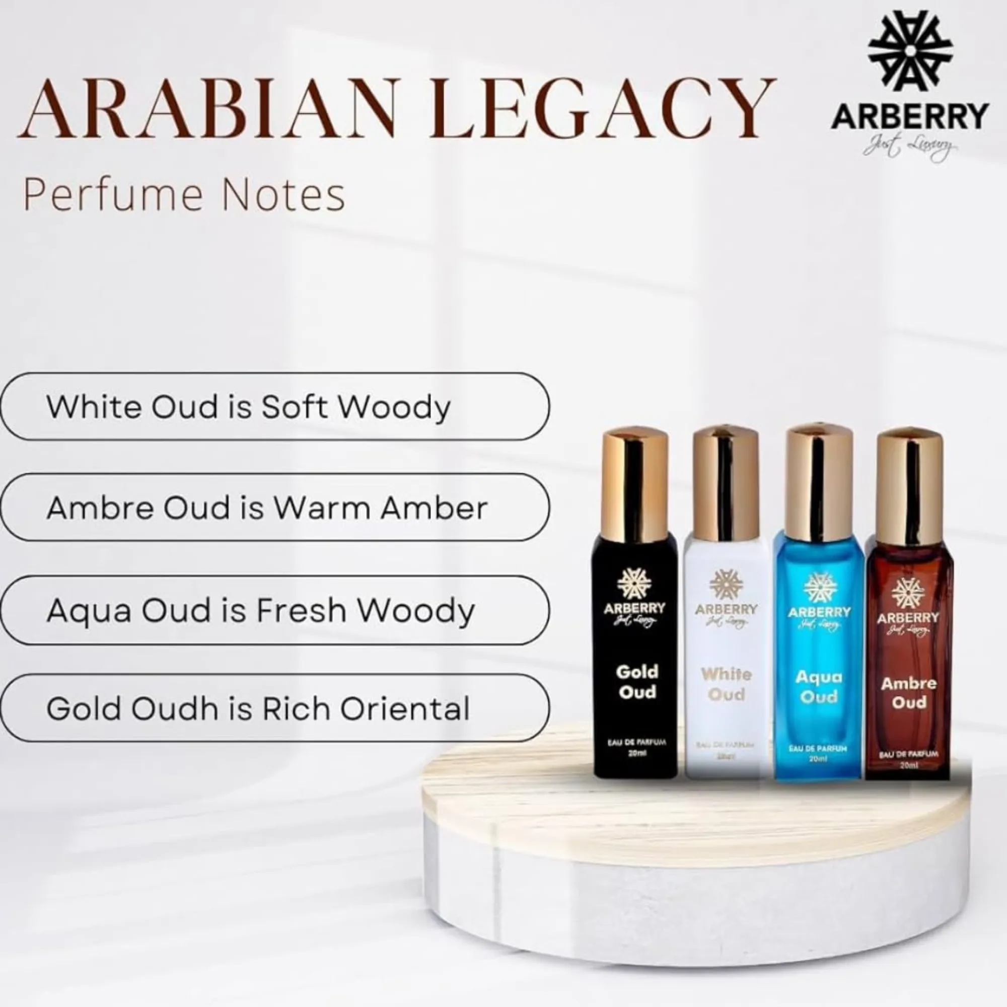  ARBERRY ARABIAN LEGACY 4X20ML COMBO UNISEX EDP 80ML