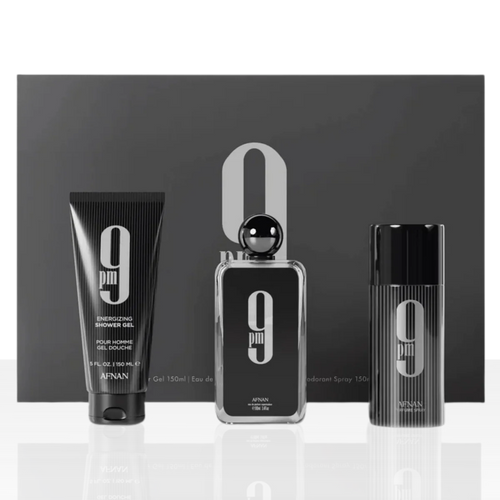 Afnan 9PM Gift Set (EDP 100ml + Deodorant 150ml + Shower Gel 150ml)