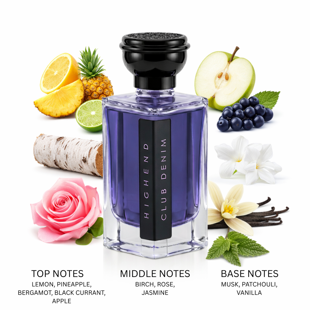 HIGHEND Club Denim | Fresh Fruity & Woody Fragrance | 100ML
