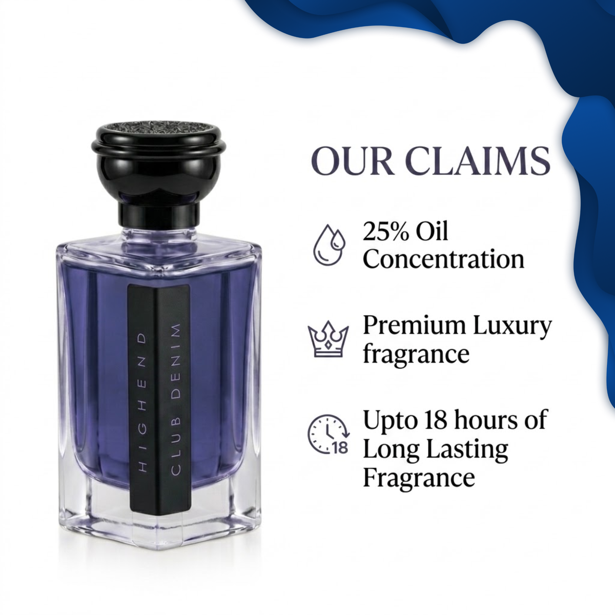HIGHEND Club Denim | Fresh Fruity & Woody Fragrance | 100ML
