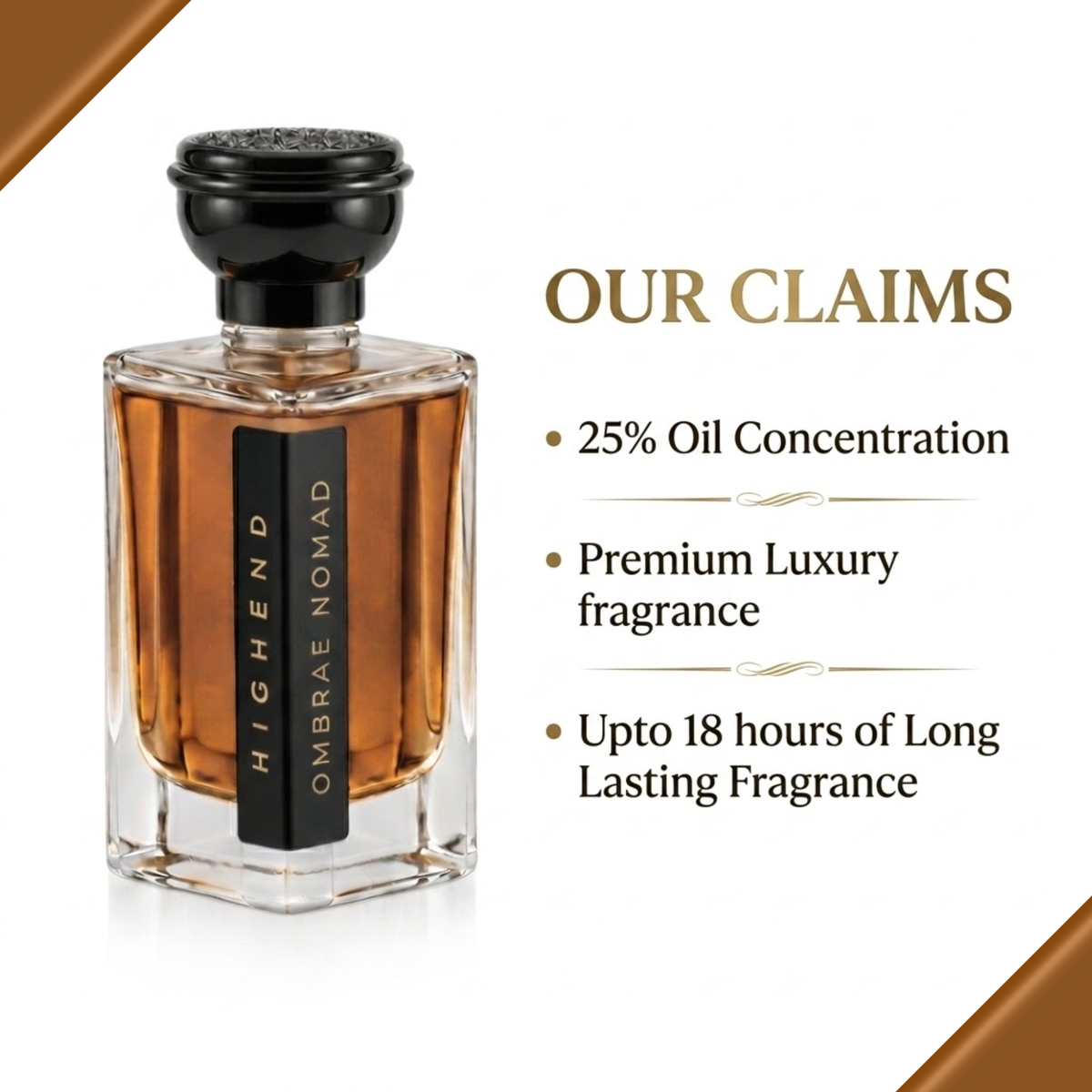 HIGHEND Ombre Nomad for Men | Oud, Rose, Saffron & Woody Fragrance 100ml