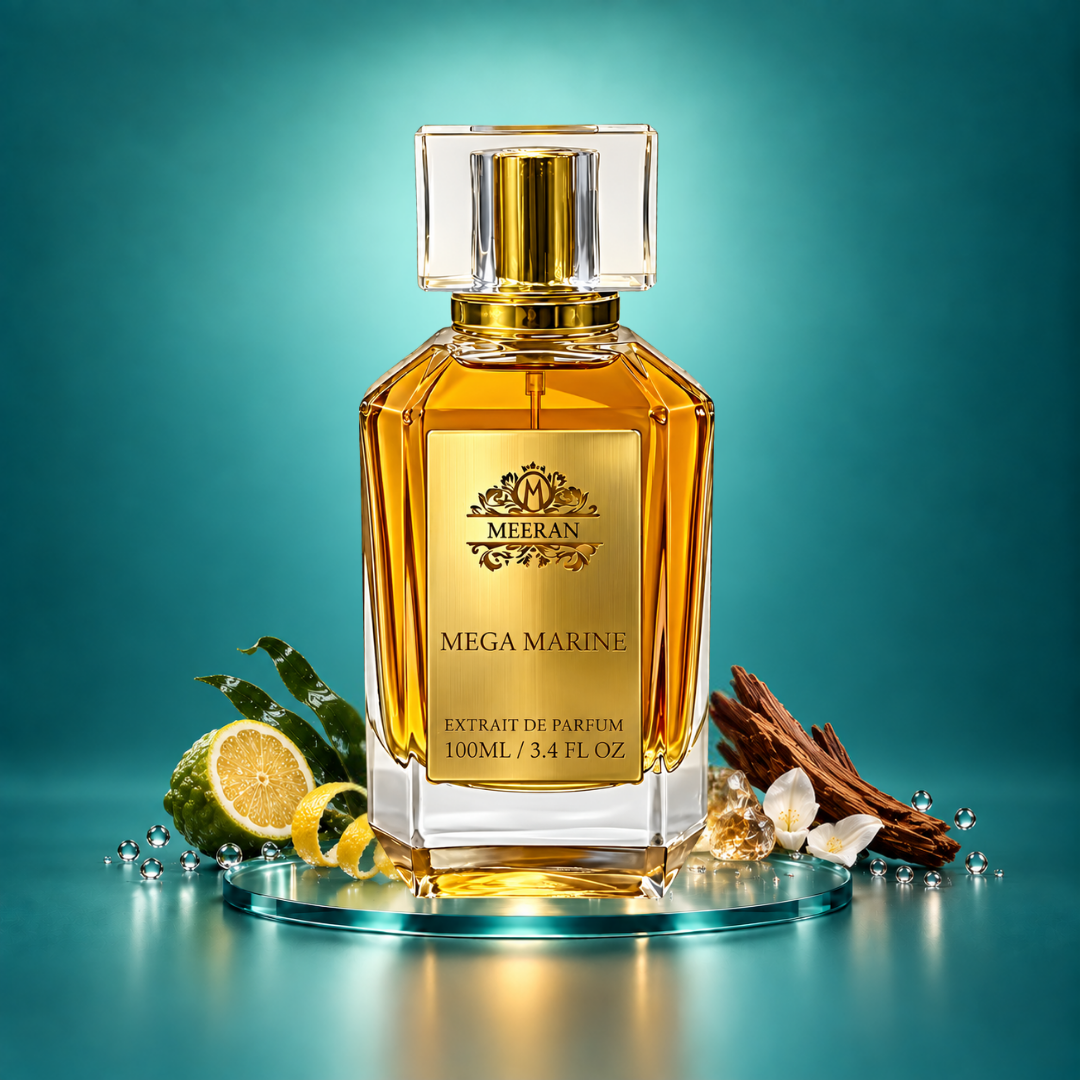 Meeran MEGA MARINE Extrait De Parfum | Fresh Aquatic Luxury Perfume