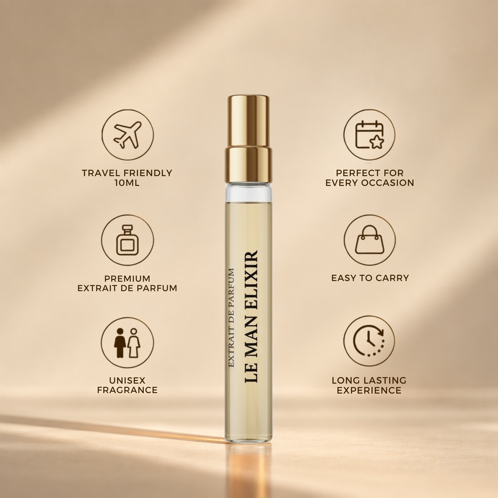 Le Man Elixir 10ml Extrait de Parfum | Sweet, Warm & Aromatic Fragrance