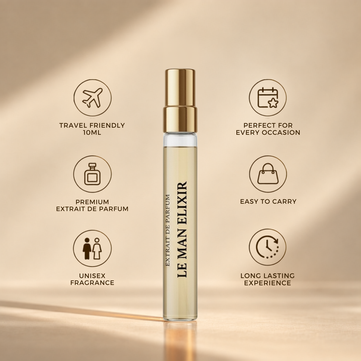 Le Man Elixir 10ml Extrait de Parfum | Sweet, Warm & Aromatic Fragrance