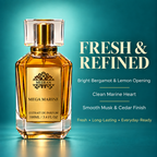 Meeran MEGA MARINE Extrait De Parfum | Fresh Aquatic Luxury Perfume