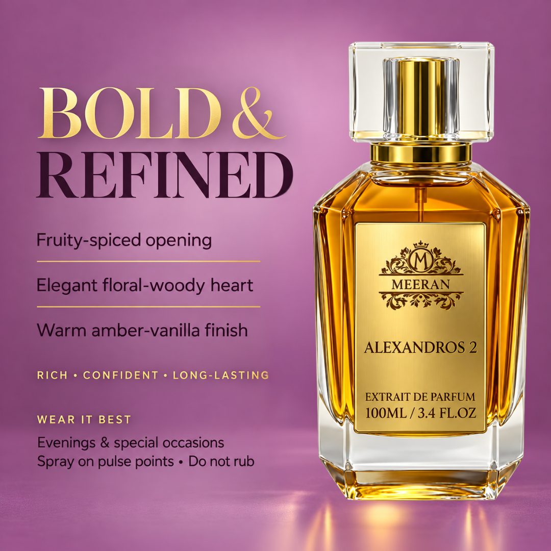 Meeran ALEXANDROS 2 Extrait De Parfum | Premium Unisex Luxury Perfume