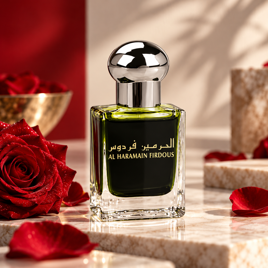 Al Haramain Firdous Fragrance Pure Original Roll on Perfume Oil (Attar) - 15 ml