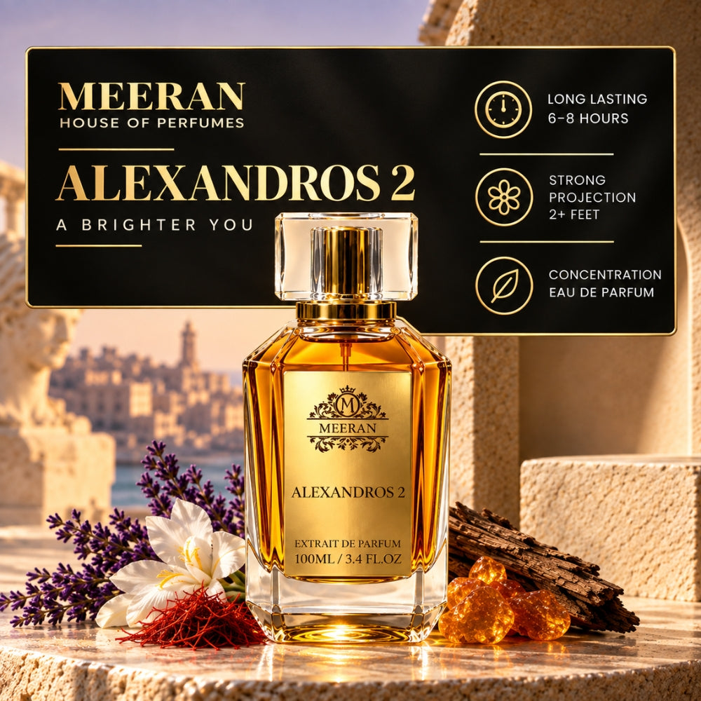 Meeran ALEXANDROS 2 Extrait De Parfum | Premium Unisex Luxury Perfume