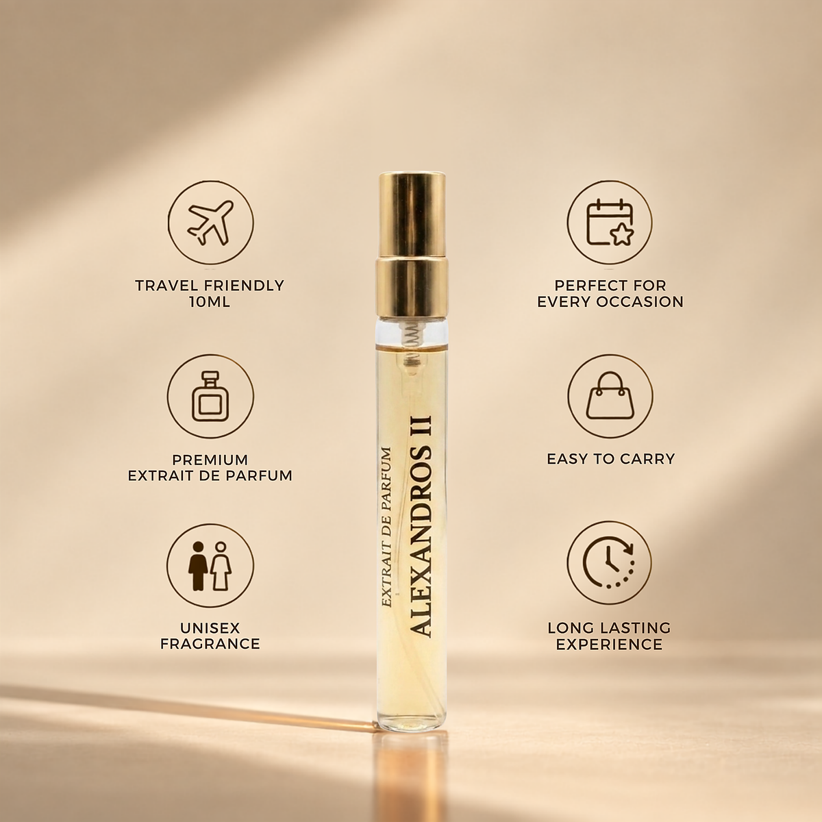 Alexandros 2 10ml Extrait de Parfum | Woody, Spicy & Sweet Fragrance
