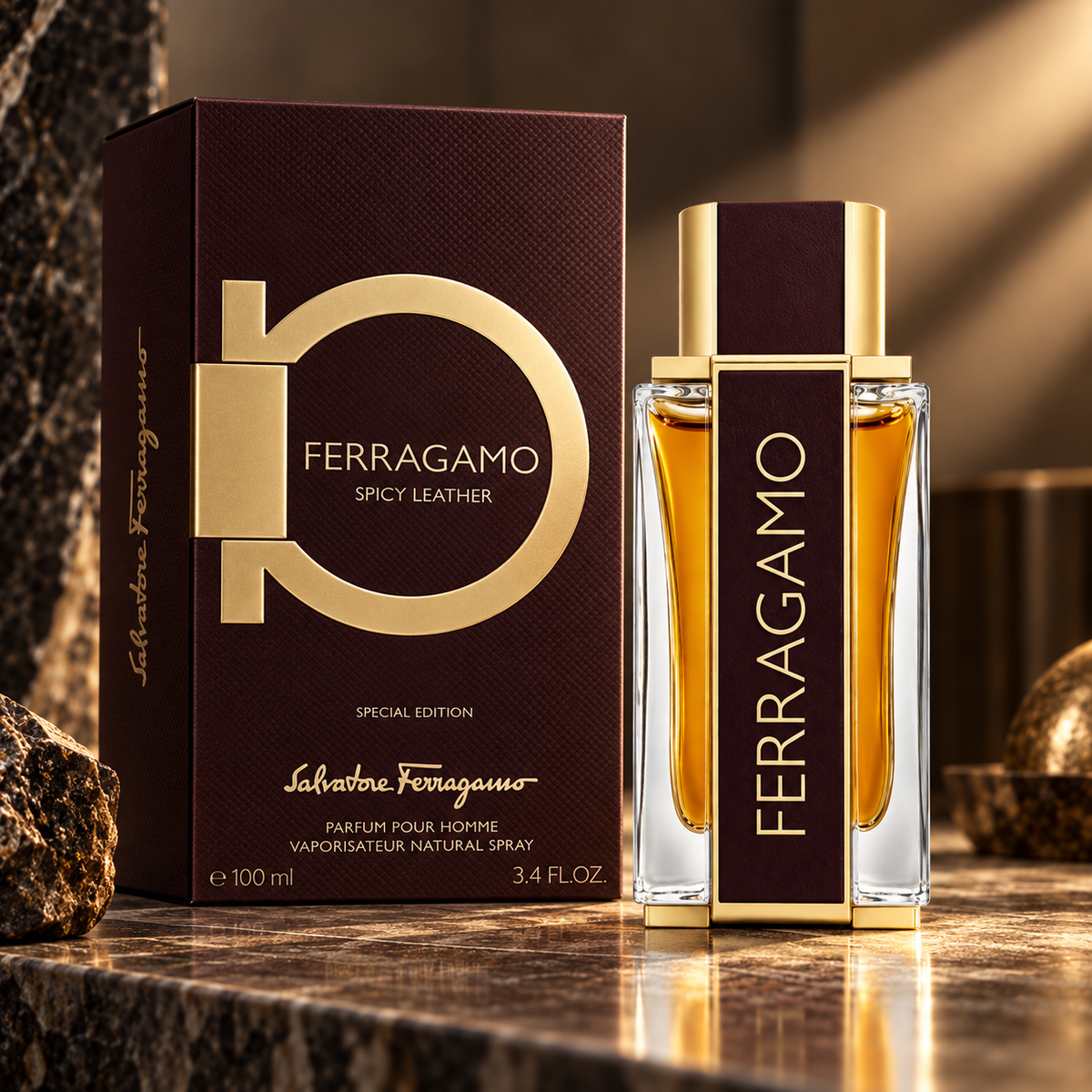 Salvatore Ferragamo Spicy Leather Parfum for Men 100ML