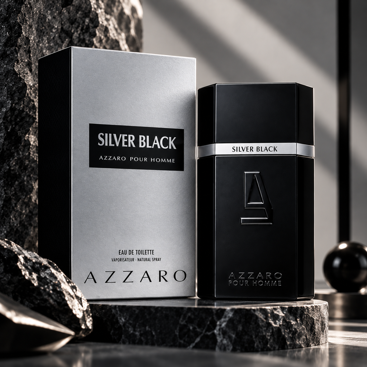 Azzaro Silver Black EDT for Men 100ML