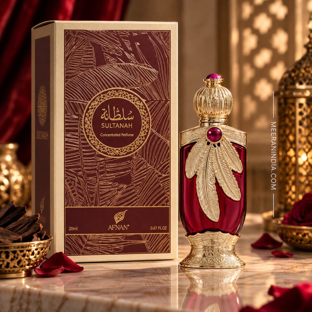 Sultanah Pure Perfume Attar by Afnan 25ml | Fruity Floral Attar