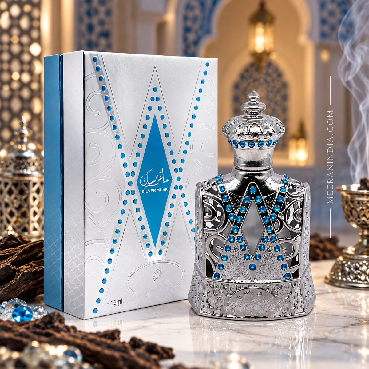 Afnan Silver Musk Attar – 15ml