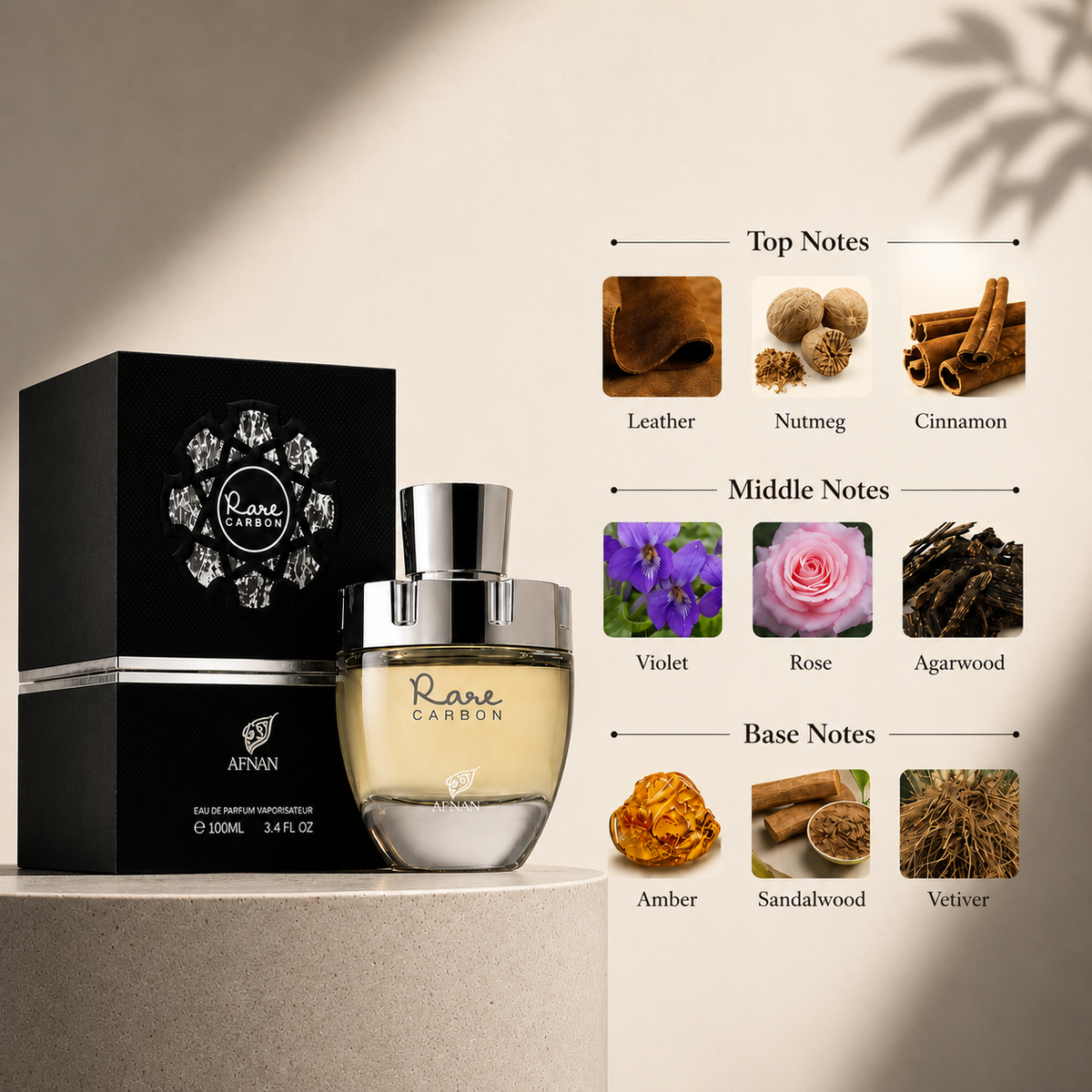 Afnan Rare Carbon For Men EDP 100ml