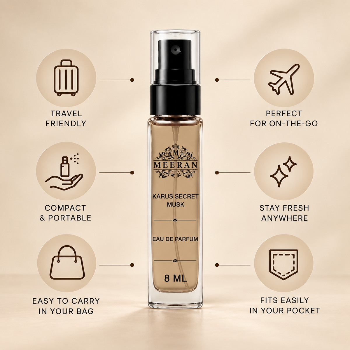 Khadlaj Karus Secret Musk 8ml EDP For Men And Women