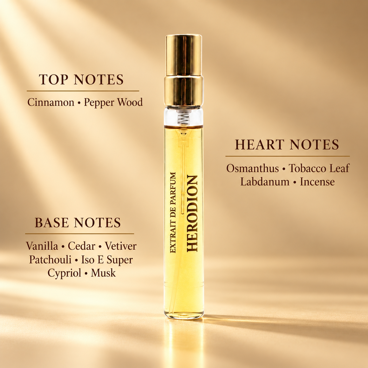 Herodion 10ml Extrait de Parfum | Spicy, Woody & Warm Fragrance