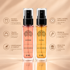 Meeran SUPERB & ULTRA Perfume Gift Set for Men & Women | 2 x 8ML Long Lasting Luxury Eau De Parfum | 30% Oil Concentration | Pocket Travel Perfume Combo