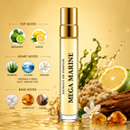 Mega Marine 10ML Extrait de Parfum | Fresh Aquatic & Citrus Unisex Perfume