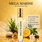 Mega Marine 10ML Extrait de Parfum | Fresh Aquatic & Citrus Unisex Perfume