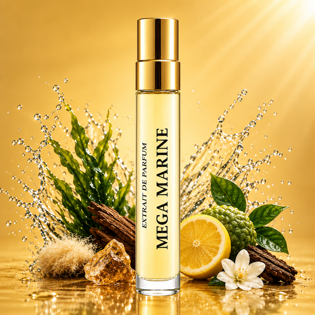 Mega Marine 10ML Extrait de Parfum | Fresh Aquatic & Citrus Unisex Perfume
