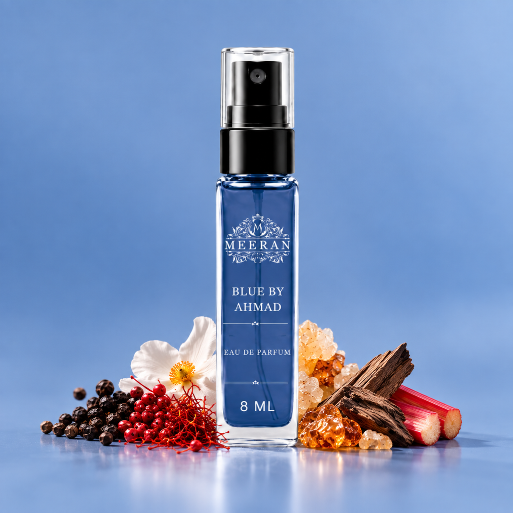 Ahmed al maghribi Blue By Ahmad (8ML) Lasting Unisex | Eau De Parfum | Decented From Original Bottle
