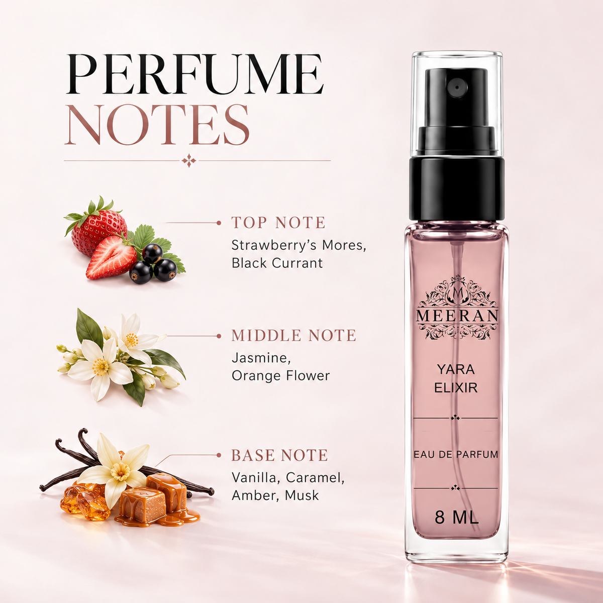 Meeran Yara Elixir EDP for Women (8ML) | Eau De Parfum