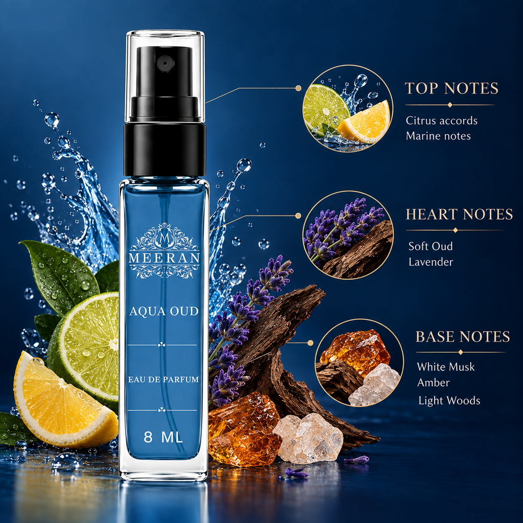 Aqua Oud For Men (8ML) Long Lasting Eau De Parfum | Decented From Original Bottle