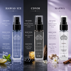 Hawas Ice, CDNIM & Marwa Perfume Trio Pack (8ML Each) | Long Lasting Luxury Pocket Perfume Set for Men | Travel Size Eau De Parfum Mini Fragrance Trio pack