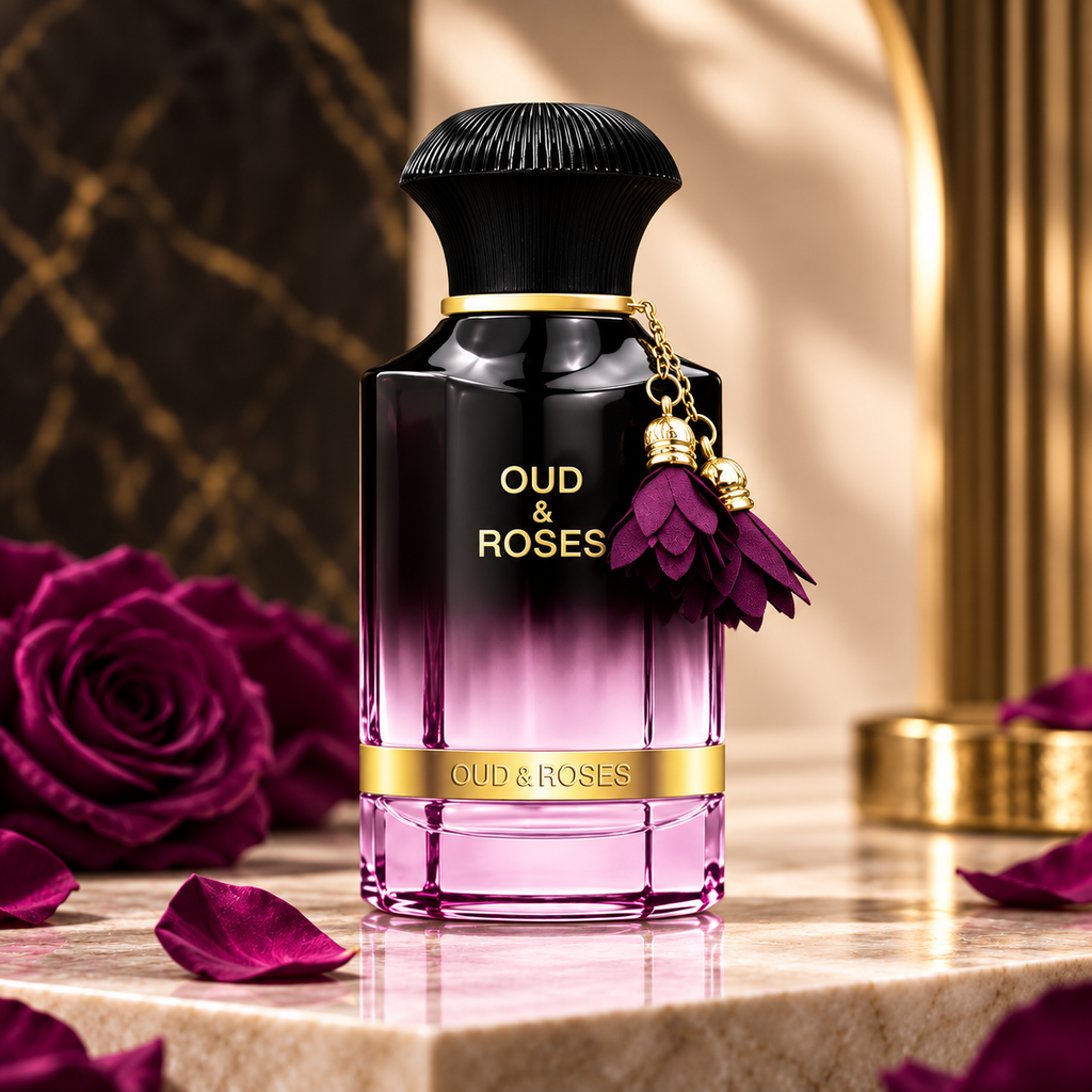 Ahmed Al Maghribi Oud & Roses Eau De Parfum For Unisex 60ml