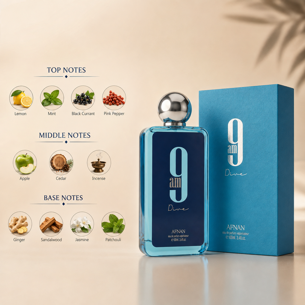 Afnan 9am Dive EDP for Men 100ml
