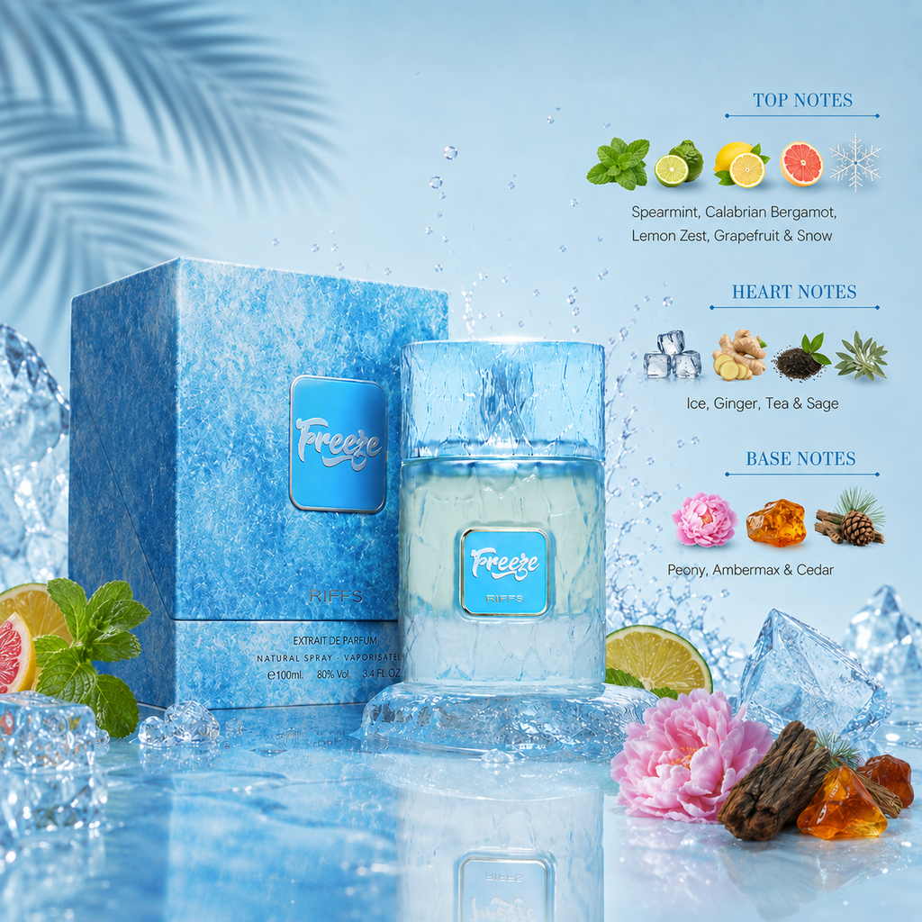 Riiffs Freeze 100ml Extrait De Parfum For Man & Woman