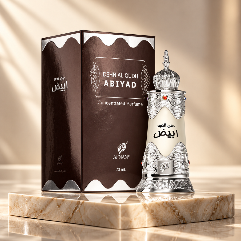 Afnan Dehn Al Oudh Abiyad Concentrated Perfume – 20 ml