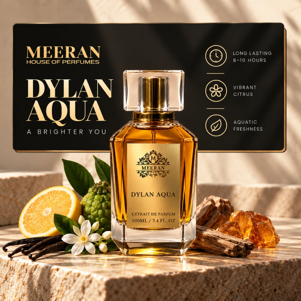 Meeran DYLAN AQUA Extrait De Parfum | Luxury Long Lasting Perfume for Men
