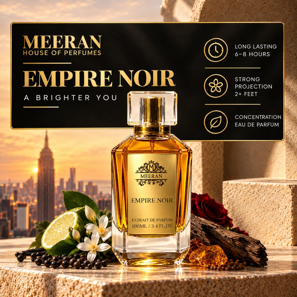 Meeran EMPIRE NOIR Extrait De Parfum | Signature Luxury Fragrance