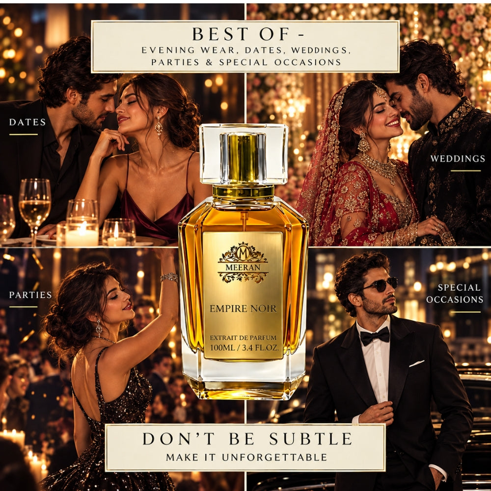 Meeran EMPIRE NOIR Extrait De Parfum | Signature Luxury Fragrance