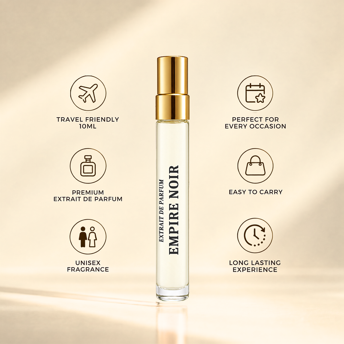 Empire Noir 10ml Extrait de Parfum | Fresh, Woody & Aromatic Fragrance