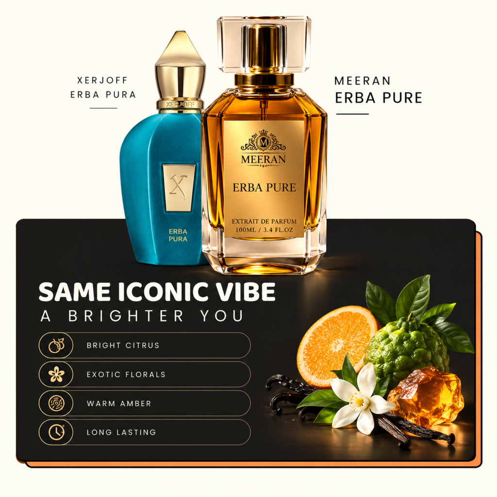 Meeran ERBA PURE Extrait De Parfum – A Bold Luxury Unisex Fragrance