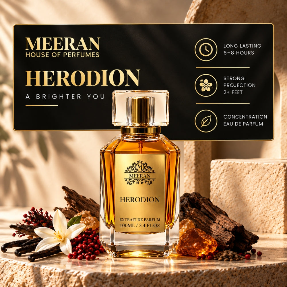 Meeran HERODION Extrait De Parfum Premium Long-Lasting Perfume for Men & Women