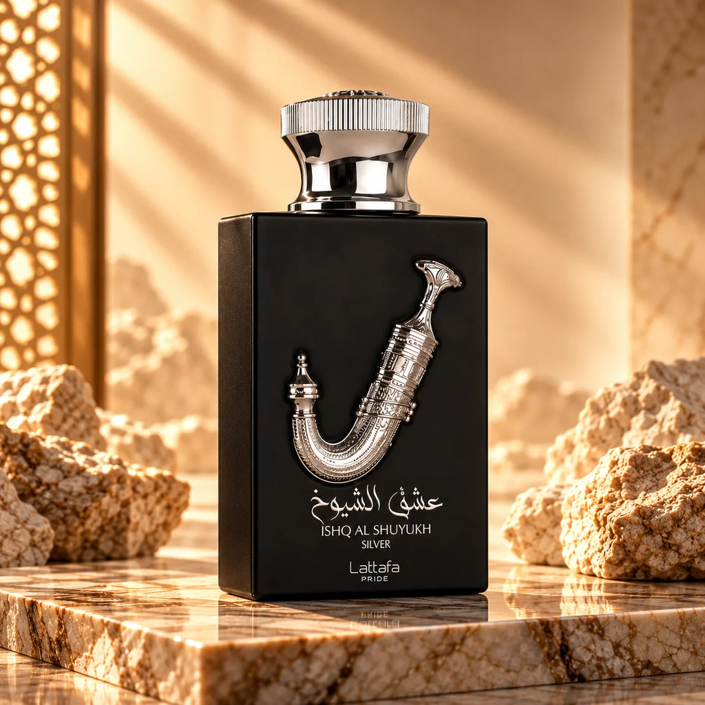 Ishq Al Shuyukh Silver by Lattafa – Eau de Parfum 100ml