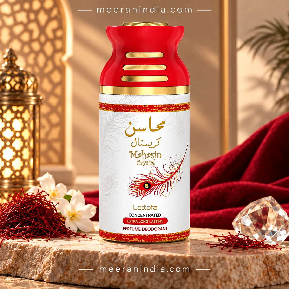 Lattafa Mahasin Crystal Deodorant Spray 250ml For Men & Women
