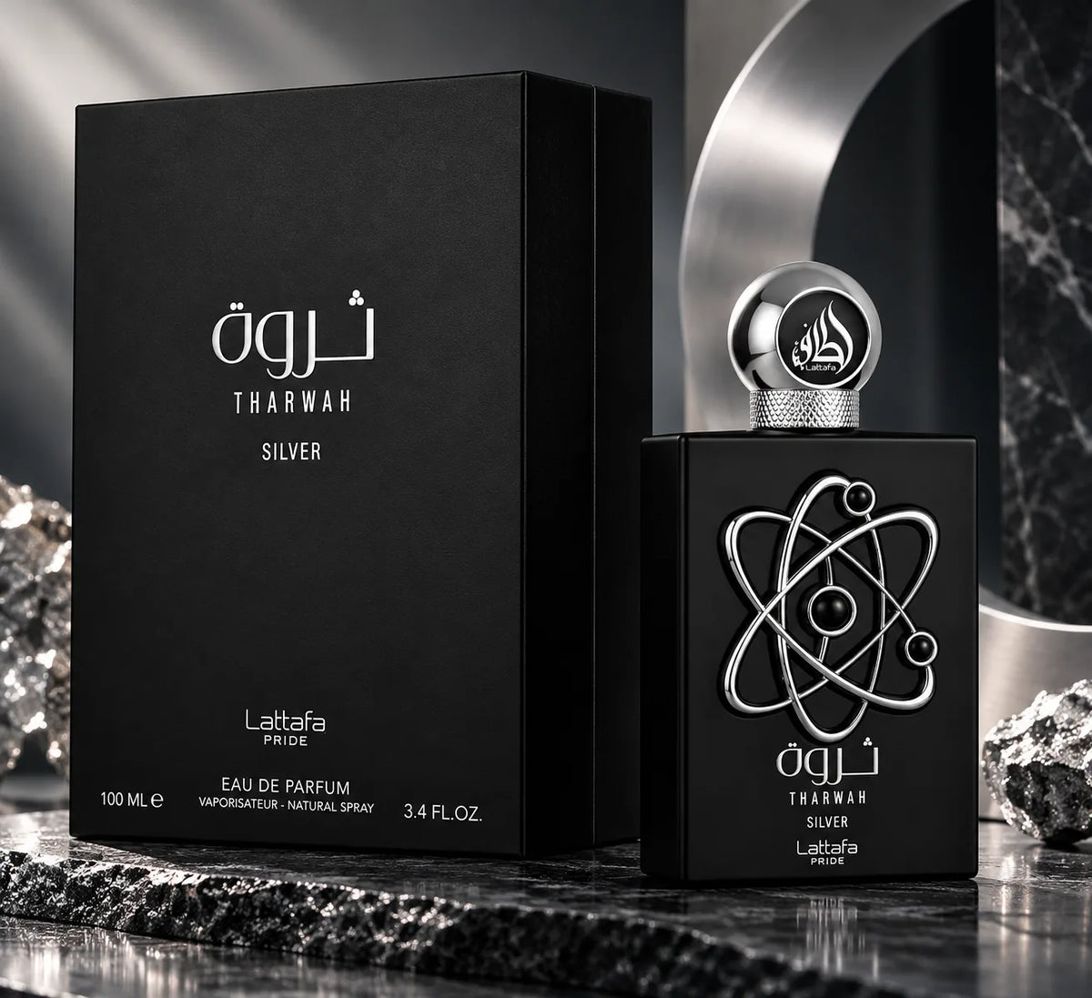 Tharwah Silver by Lattafa Pride – Eau de Parfum 100ml