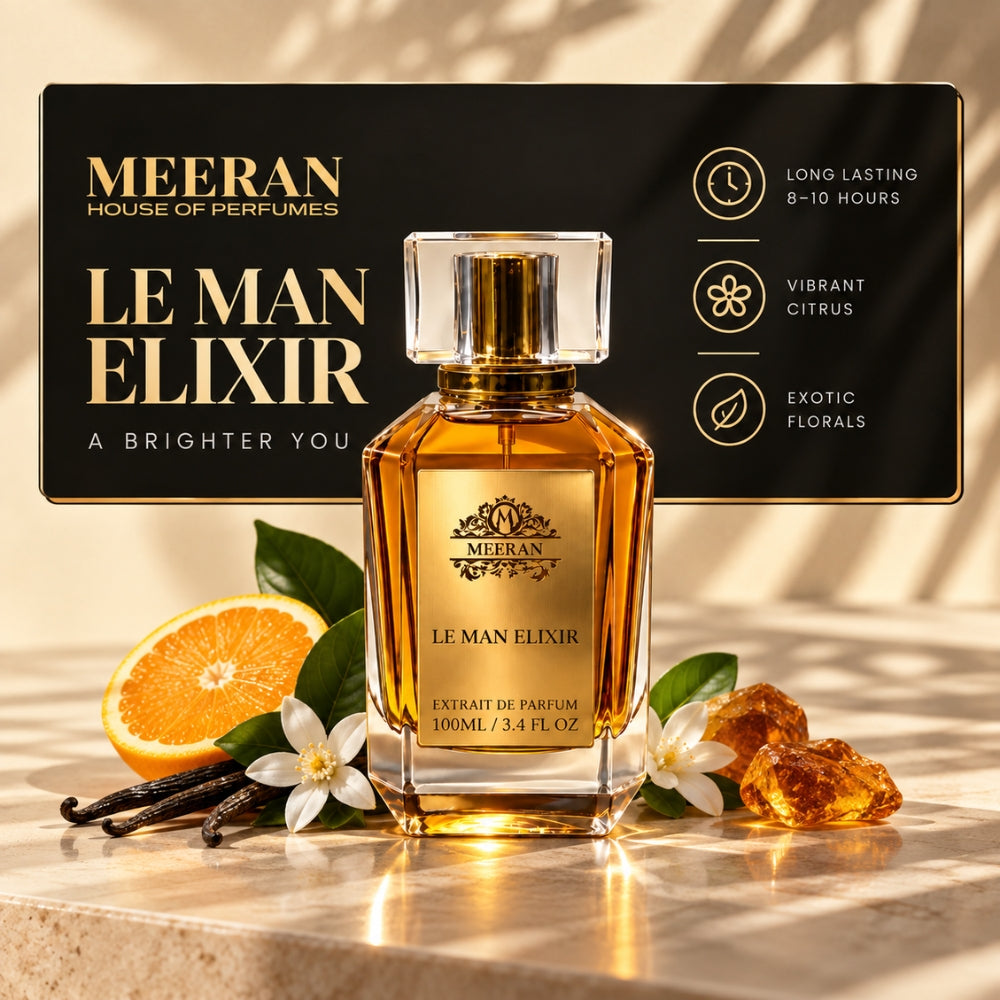Meeran LE MAN ELIXIR Extrait De Parfum – A Bold Statement of Luxury
