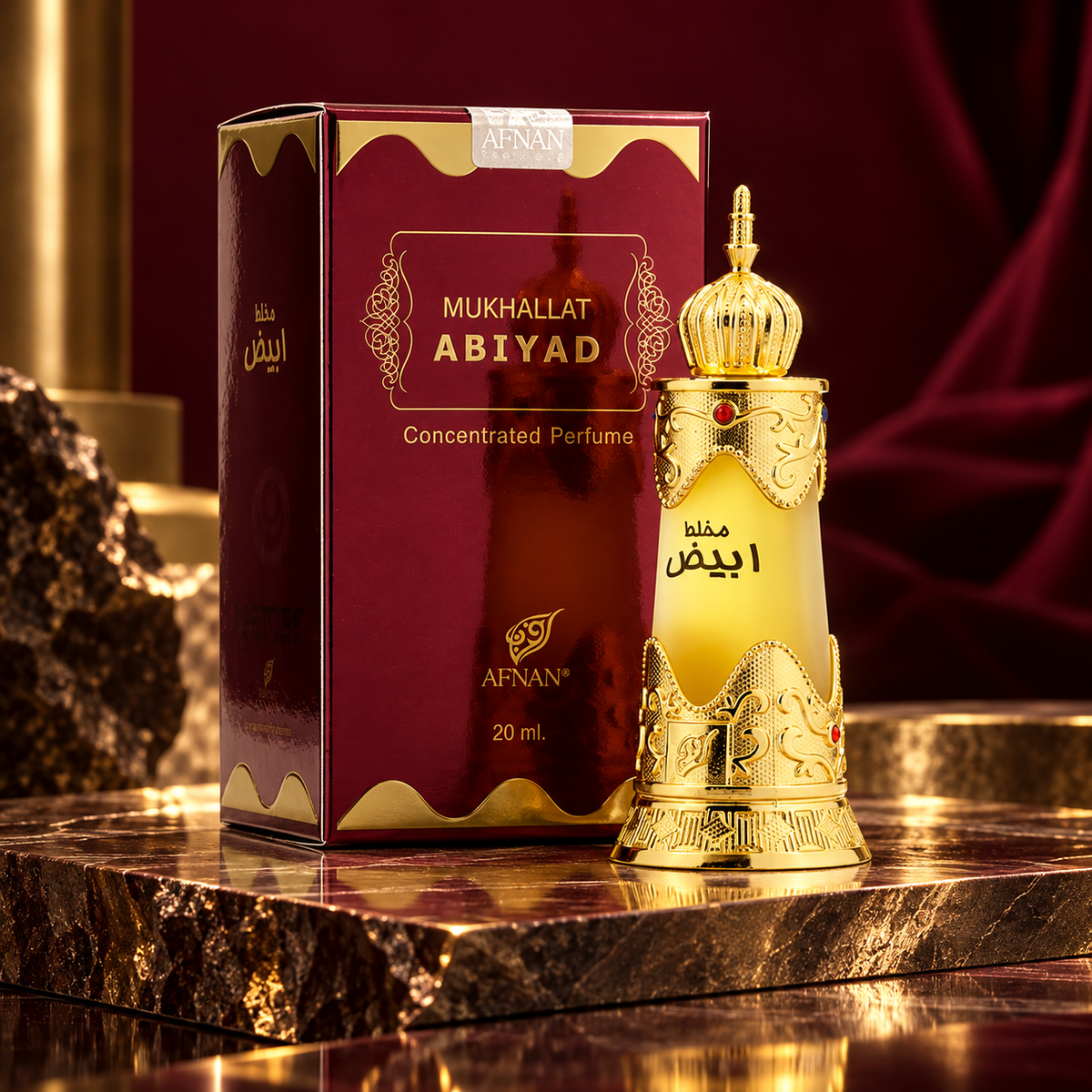 Afnan Mukhallat Abiyad Attar 20ml For Men and Women