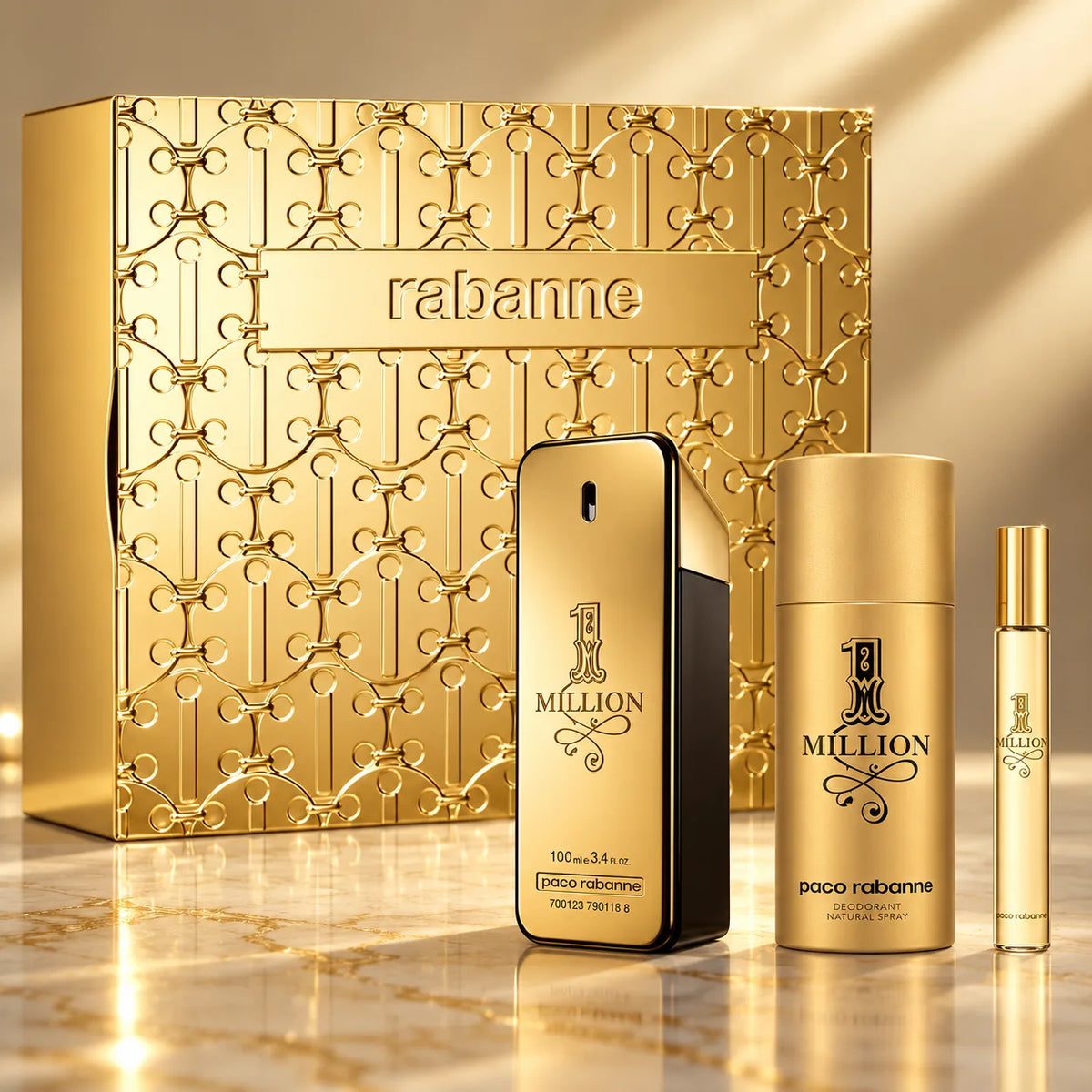1 Million by Paco Rabanne Eau de Toilette Travel Set for Men – Regular